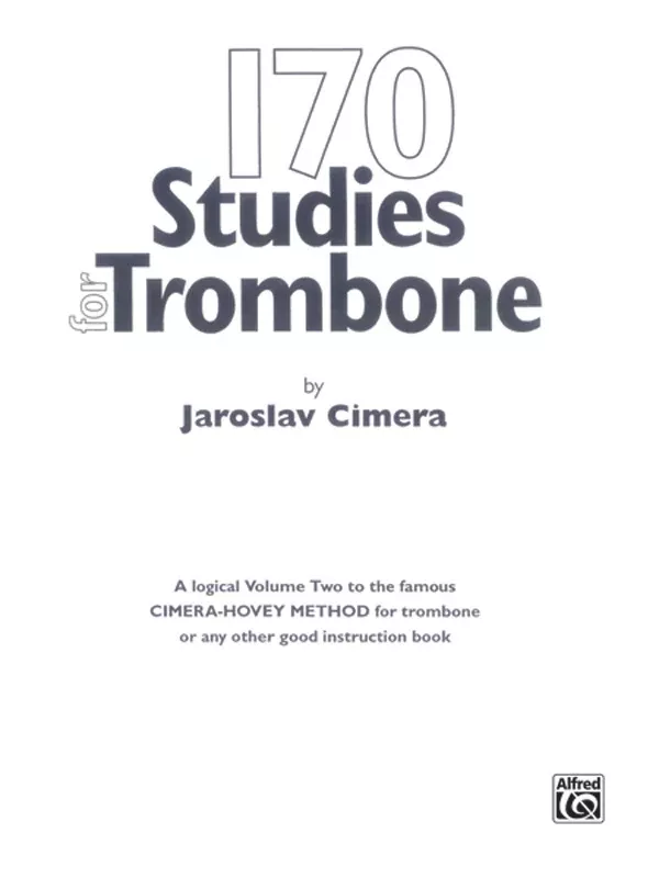 170 Original Studies for Trombone: Trombone Book
