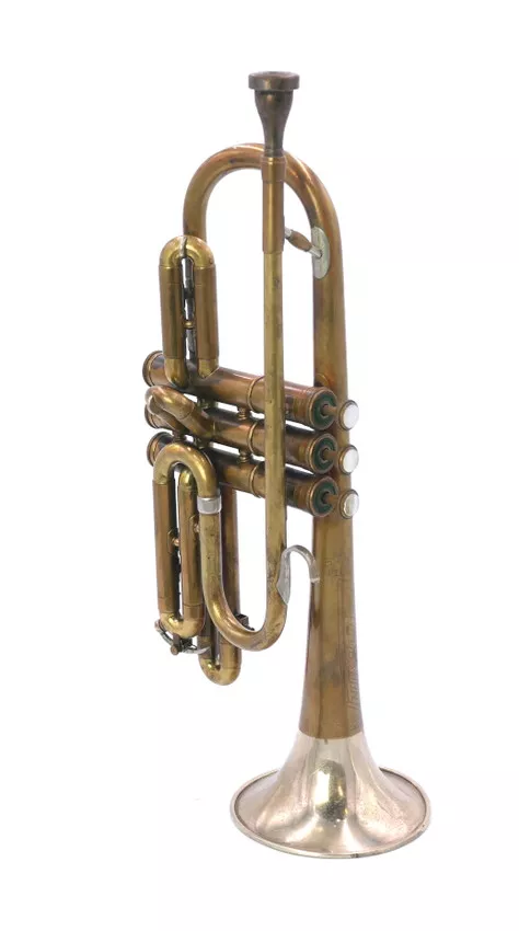 1952 Olds Studio Cornet in Raw Brass w/Nickel flare
