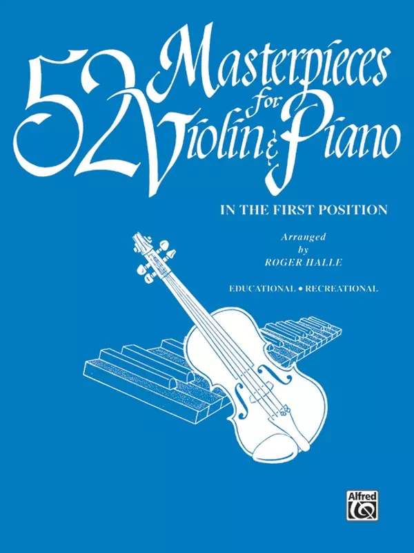 52 Masterpieces for Violin & Piano: Piano Acc. Book
