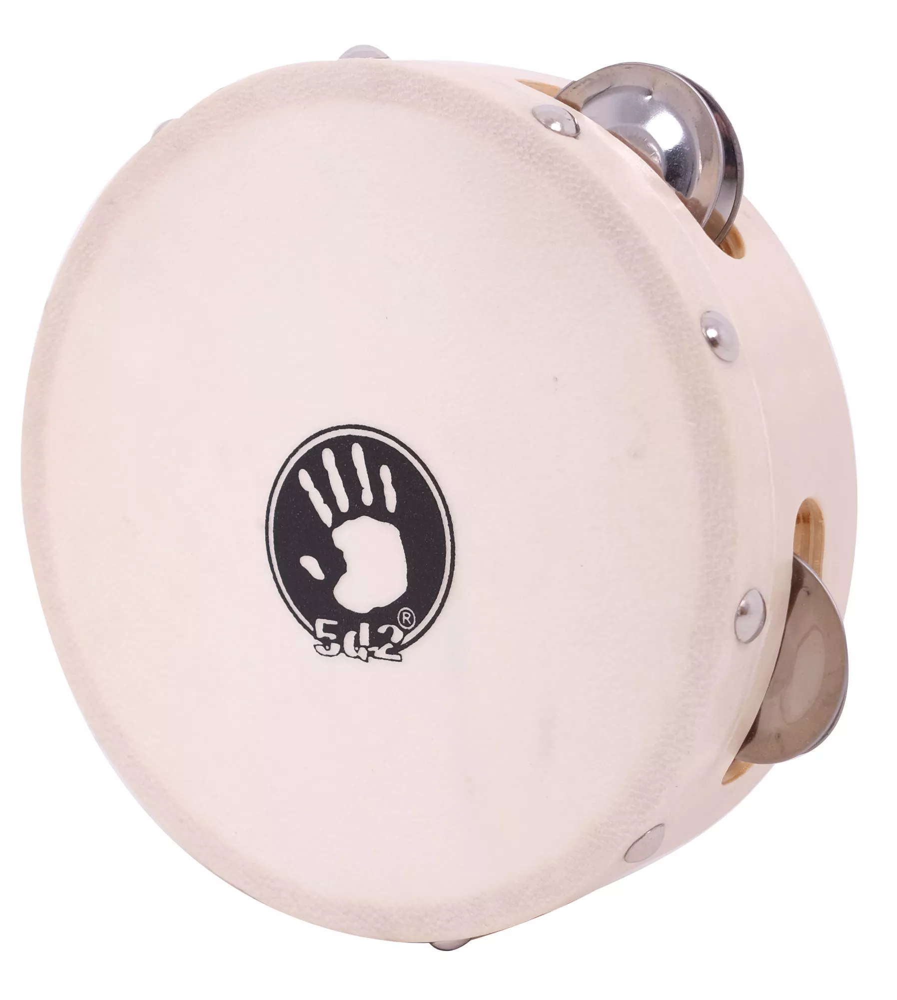 5d2 6" SINGLE ROW TAMBOURINE - 5d2-T6S-CH