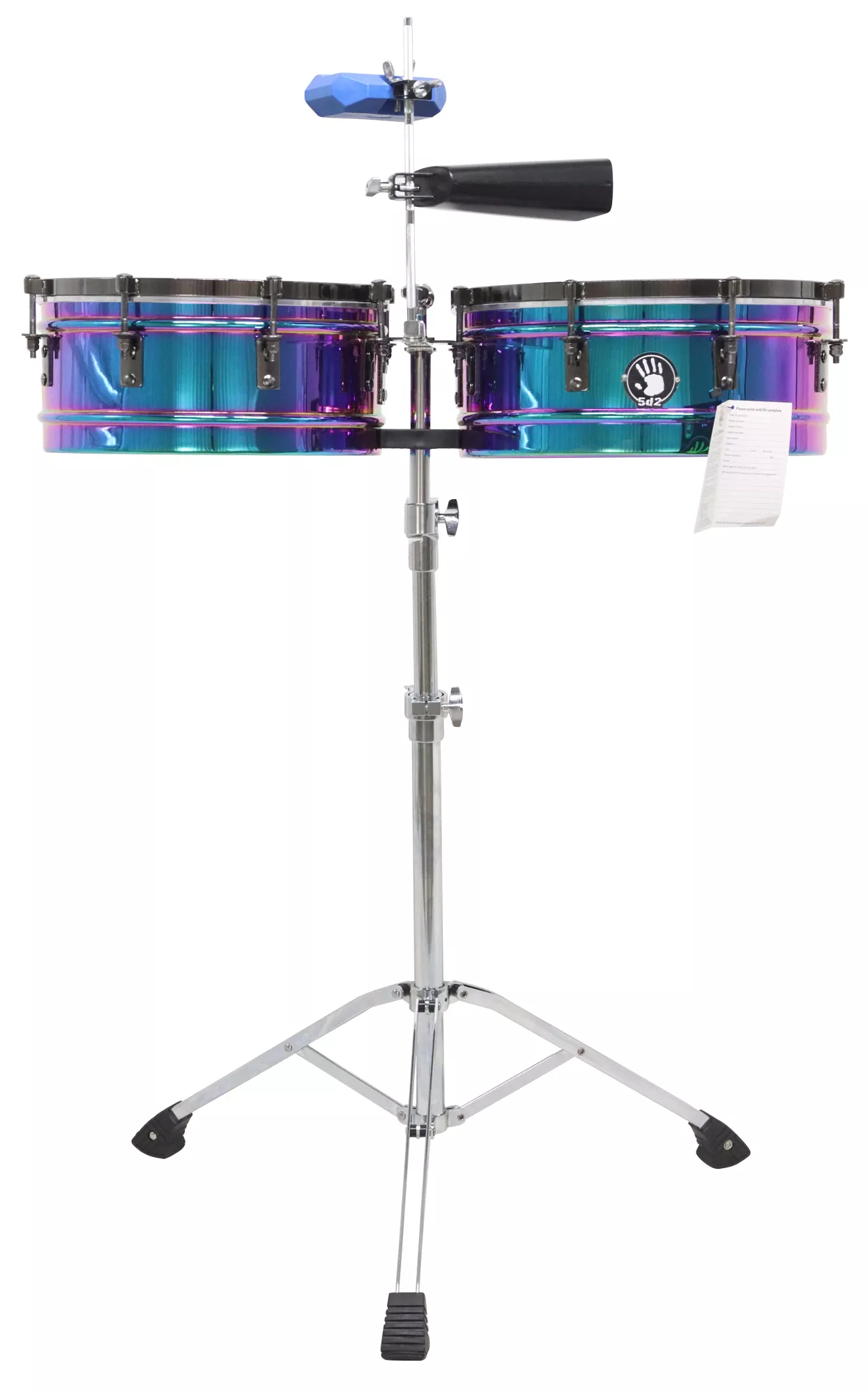 5d2 - TIMBAL 14'' X 15'' - PURPLE/CHROME - 5d2-TBL1415S-CPP
