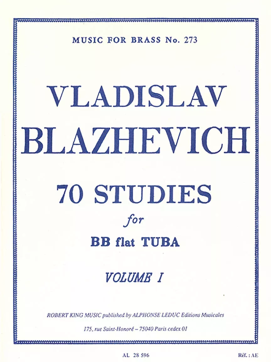 70 Studies for Bb Tuba – Volume I