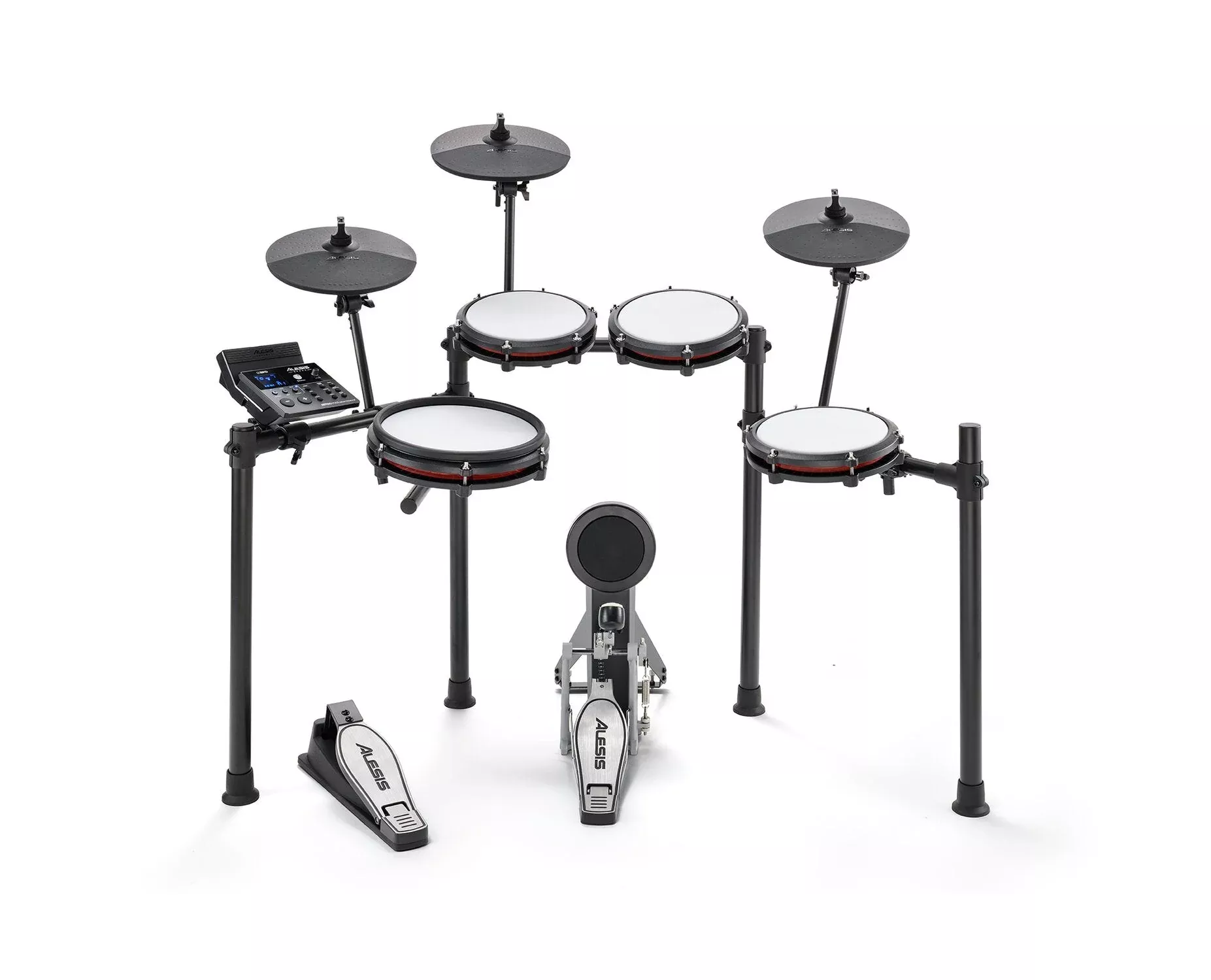 Alesis Nitro Max Kit: Eight-Piece Electronic Drum Set with Mesh Heads and Bluetooth