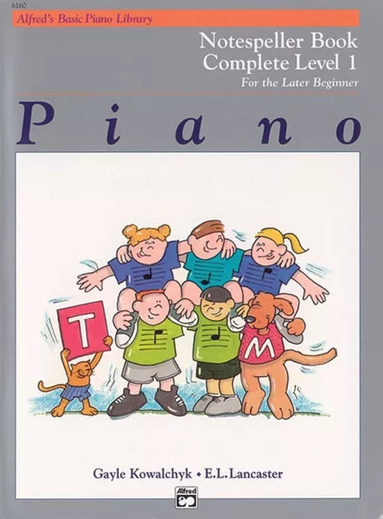 Alfred 6160 Alfred's Basic Piano Library Level 1 Complete: Notespeller Book