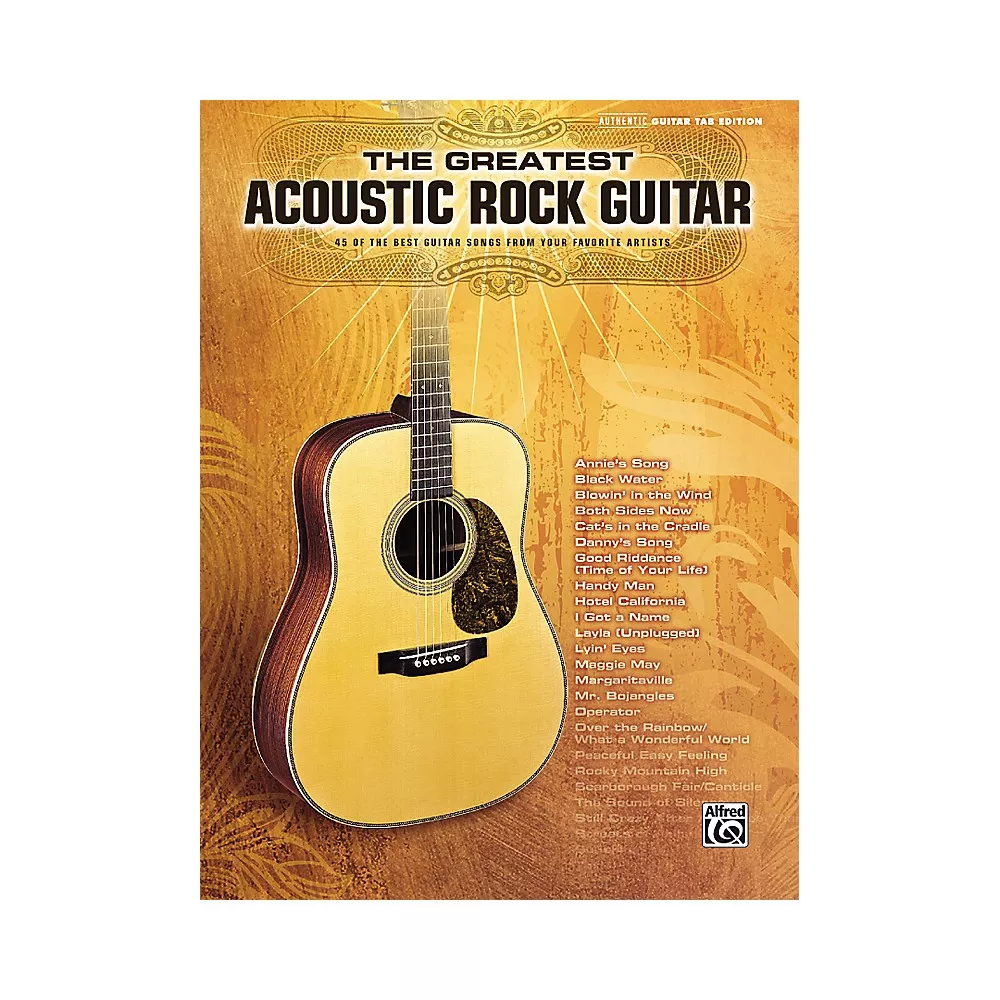 Alfred The Greatest Acoustic Rock Guitar Book
