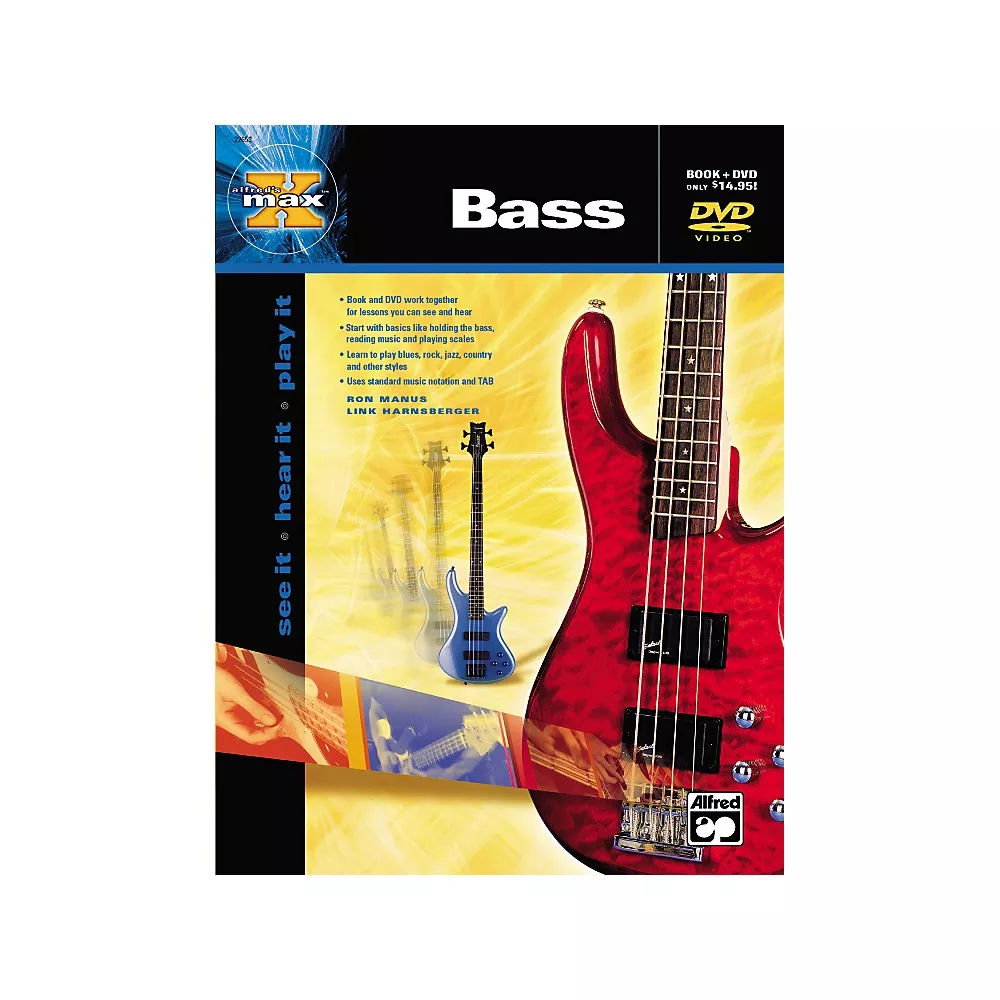 Alfred MAX Series Bass Instruction (Book/DVD)