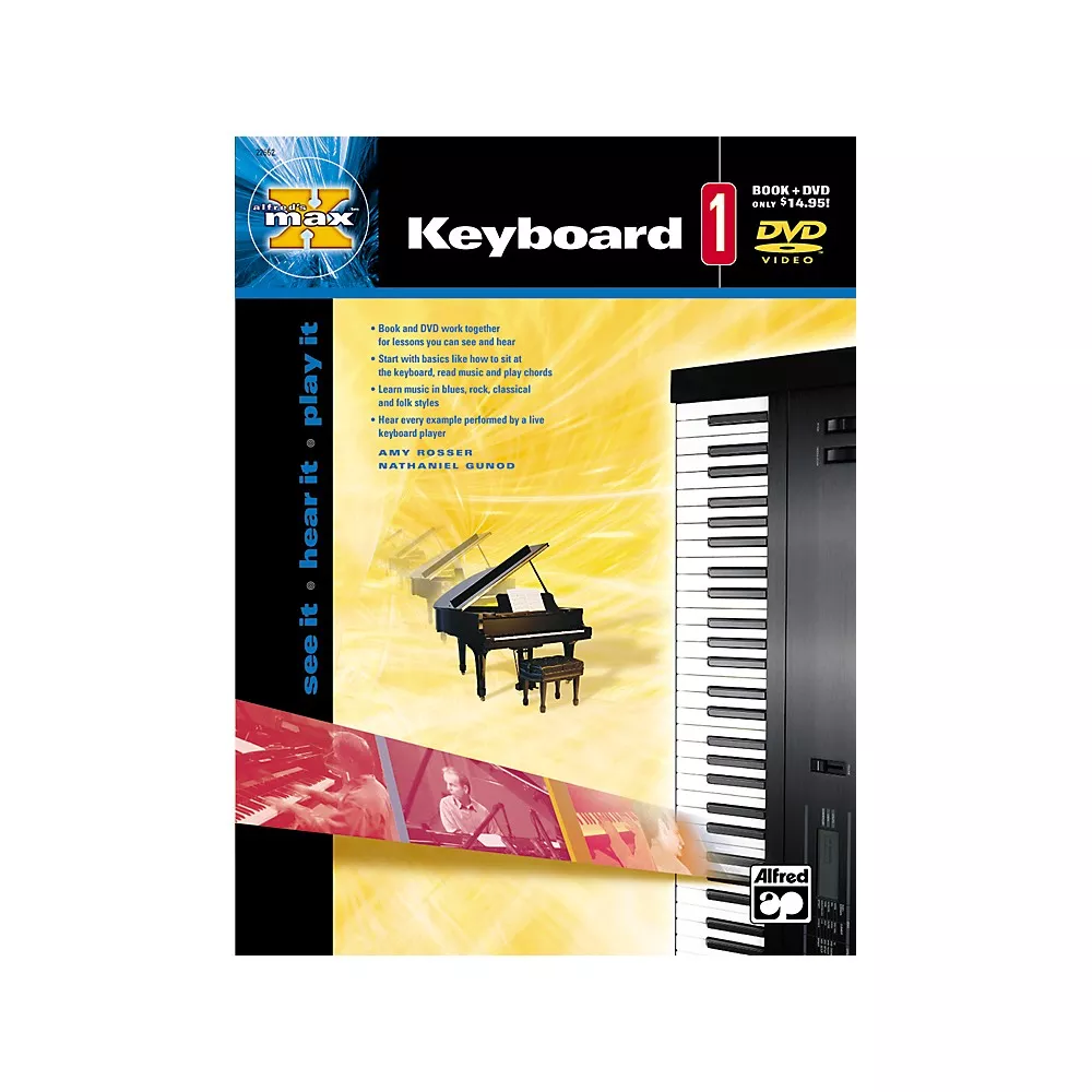 Alfred MAX Series Keyboard Instruction 1 (Book/DVD)