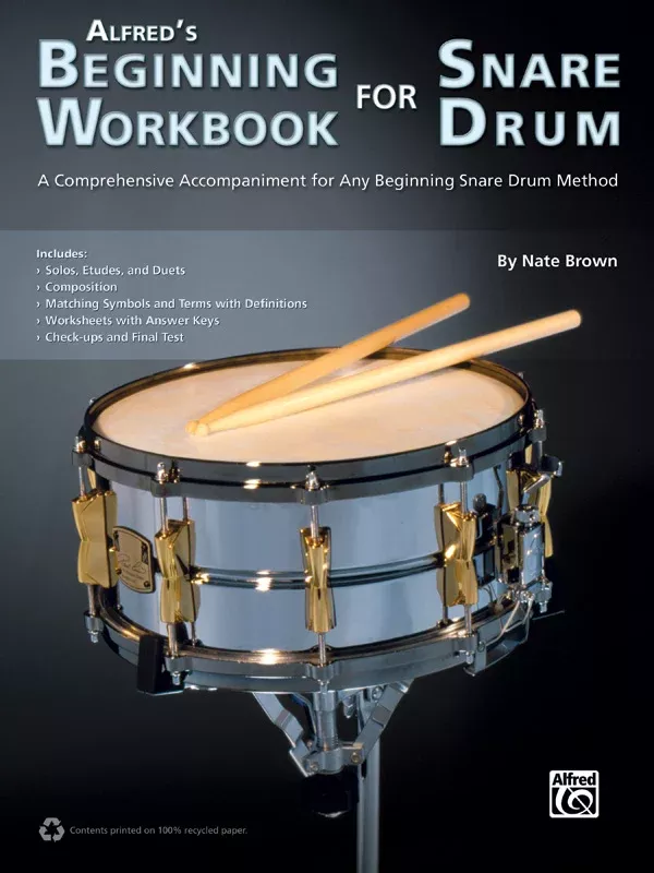 Alfred’s Beginning Workbook for Snare Drum: Snare Drum Book