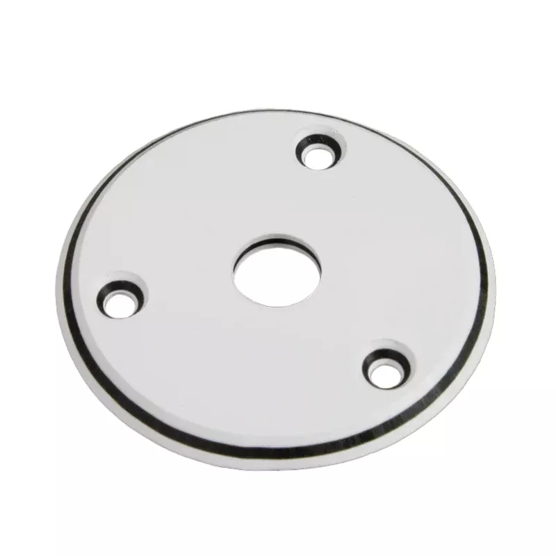 Allparts AP-0614-035 Round Jackplate – White 3-Ply