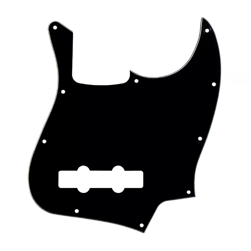 Allparts PG-0755-033 10-Hole Pickguard for Jazz Bass – Black 3-Ply