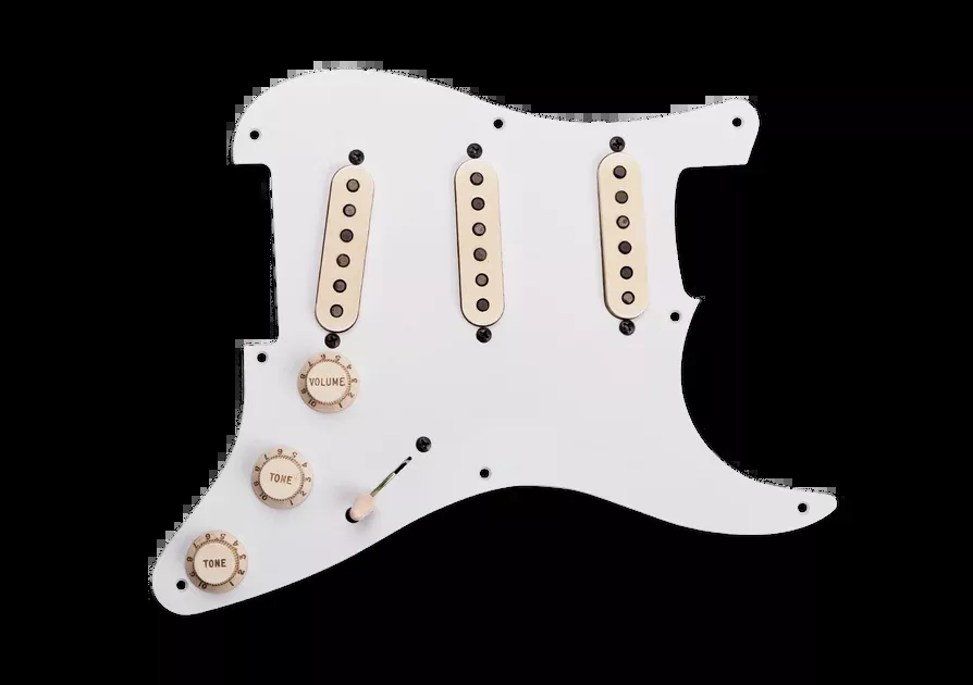 ^ANTIQUITY LOADED PICKGUARD ASSY STRAT