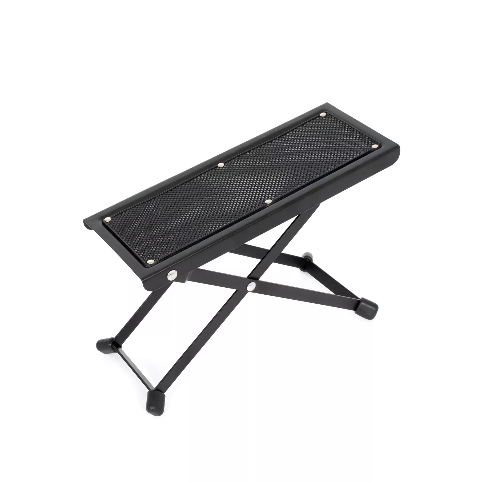 Apex Tone Guitar Foot Stool – Adjustable 3-Height Metal Stand