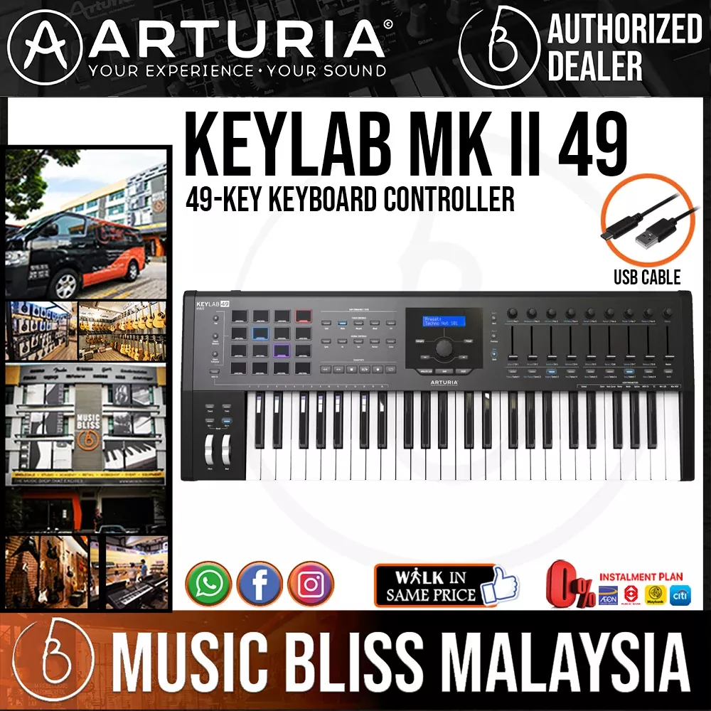 Arturia KeyLab 49 MKII 49-key Keyboard Controller – Black