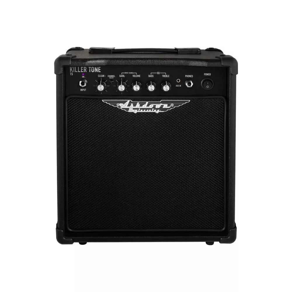 Ashdown Engineering KT-15 Guitar Practice Amp – 15W, 2 Channels, 8″ Speaker, Headphone Out