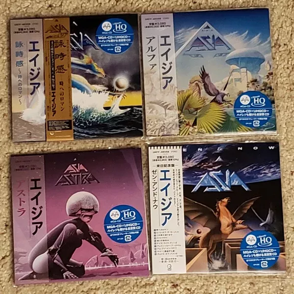 Asia – Japan Mini LP MQA UHQCD – 4 CD Bundle