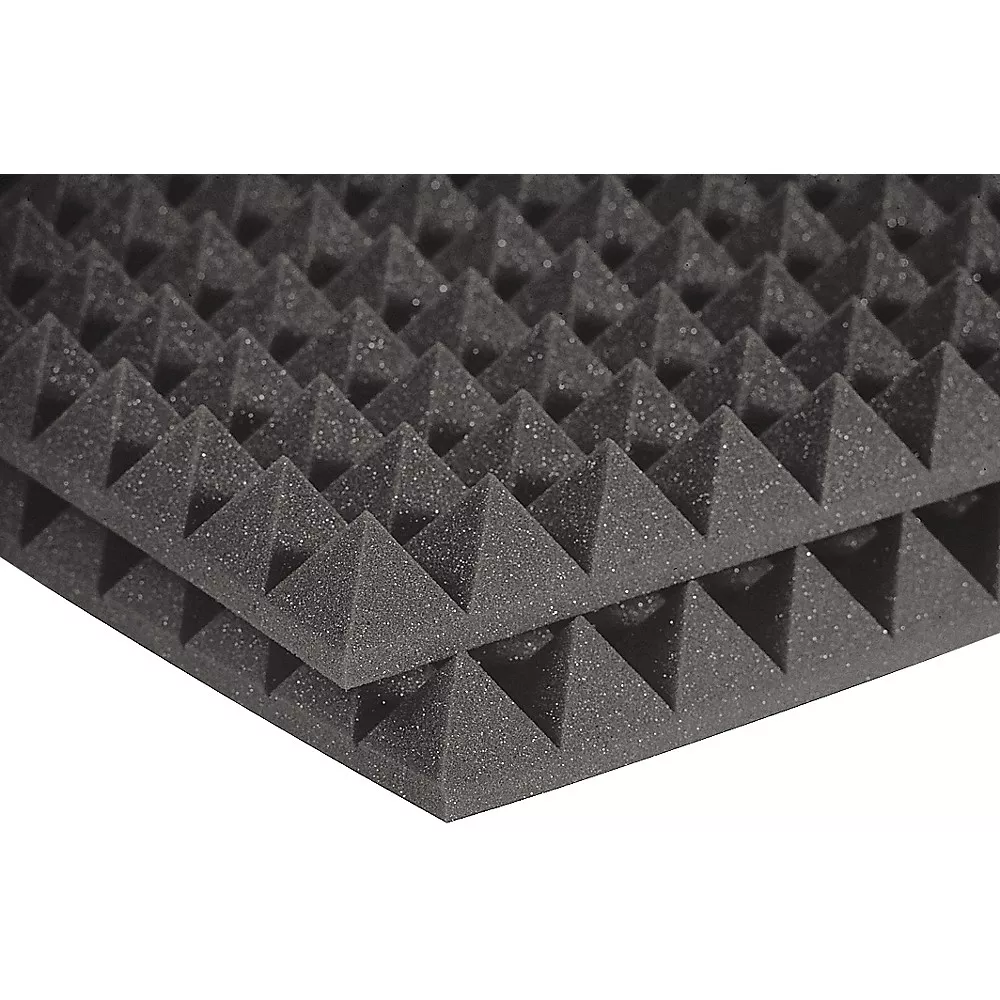 Auralex Studiofoam Pyramids 24"x24"x2" Acoustic Panel 12-Pack Charcoal 2"