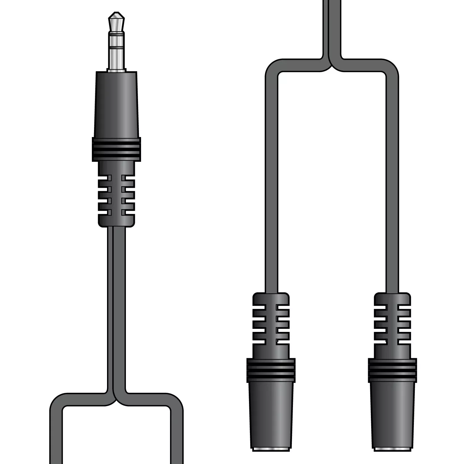 AV:Link 3.5mm Plug to 2 Sockets Splitter 1.2m (112.046UK)