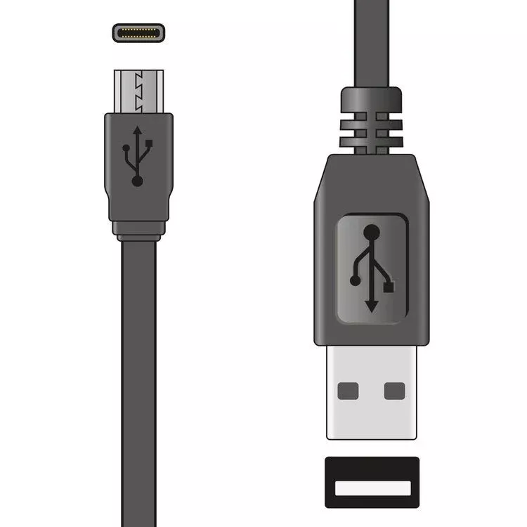 AV:link USB Type A-C Short Sync & Charge Flat Cable 20cm