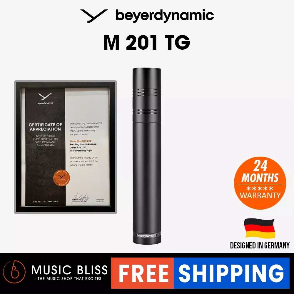 Beyerdynamic M 201 TG Dynamic Hypercardioid Instrument Microphone