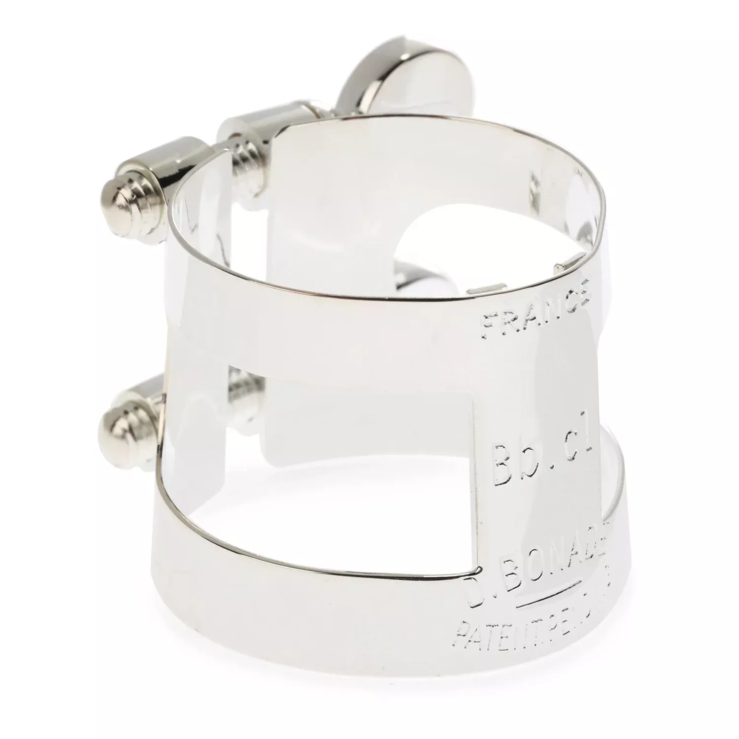 Bonade Inverted Clarinet Ligature – Silver Plated