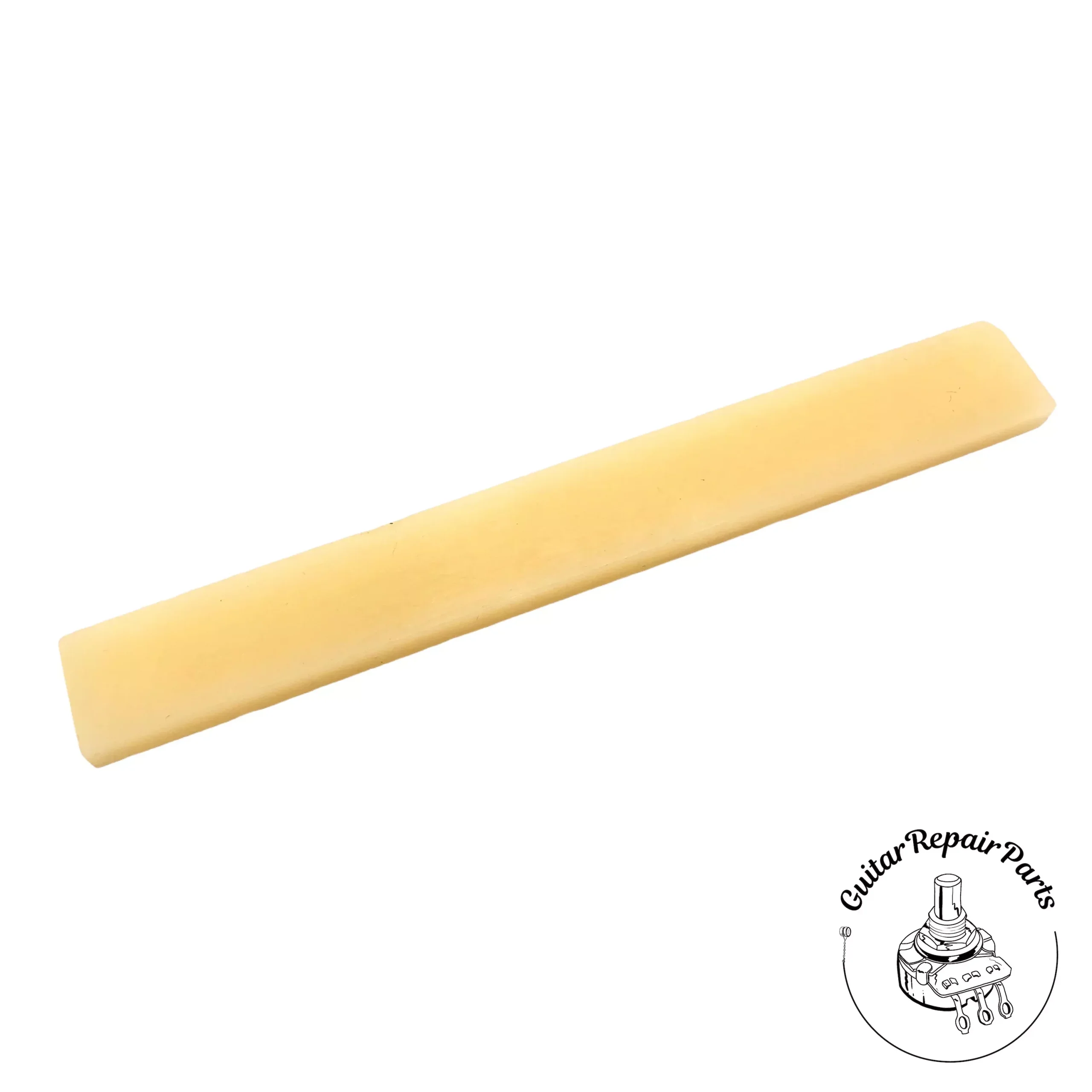 Bone Acoustic Guitar Saddle Blank, 3.5″ x .43″ x .14″ – Unbleached Bone