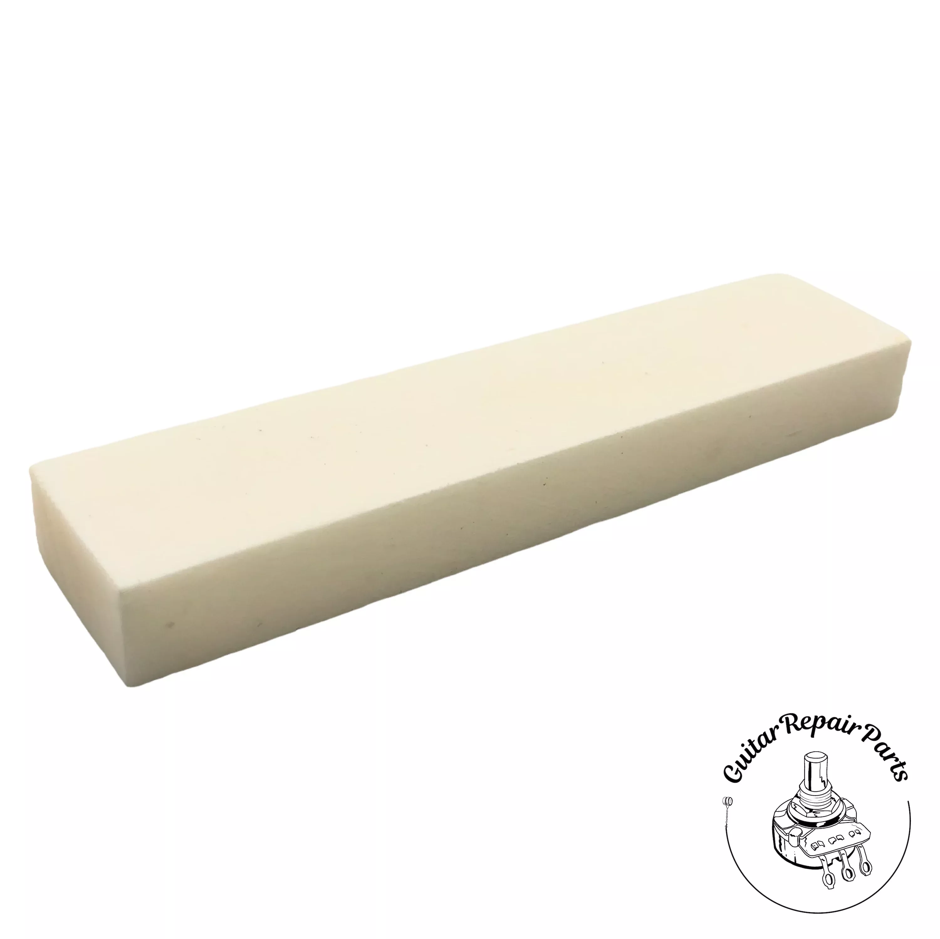 Bone Guitar Nut Blank 2.22" x .47" x .25" - Bleached Bone