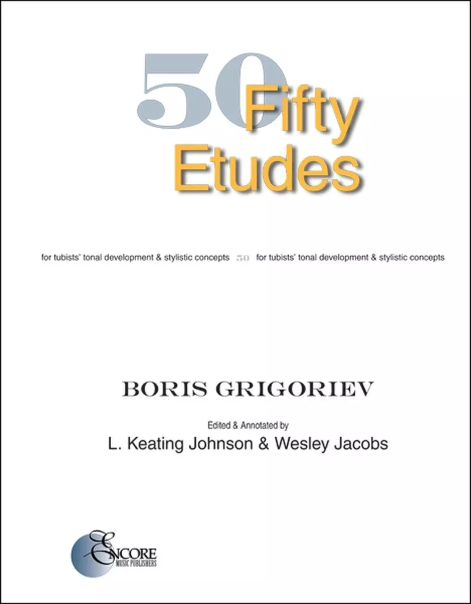 BORIS GRIGORIEV 50 ETUDES FOR TUBA – ED. JOHNSON/JACOBS