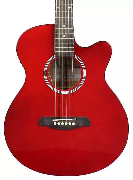 Brunswick BTK30DR Electro Acoustic Guitar in Dark Red