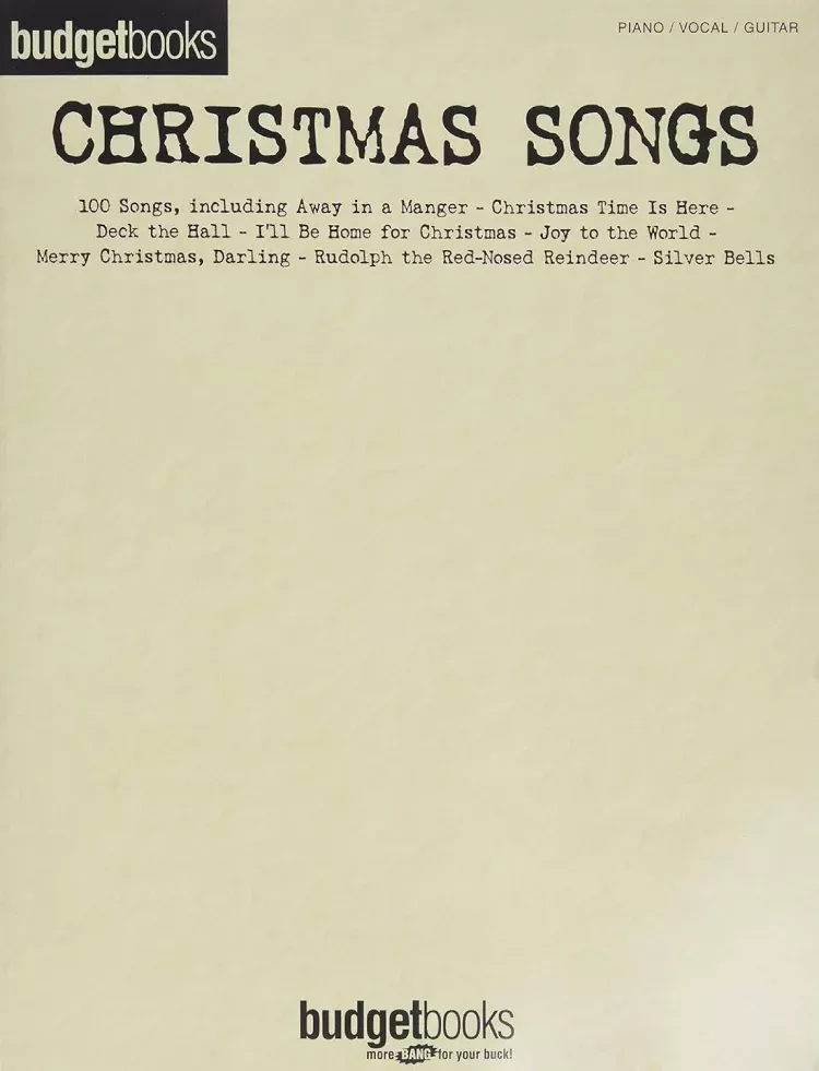Budget Books - Christmas Songs PVG