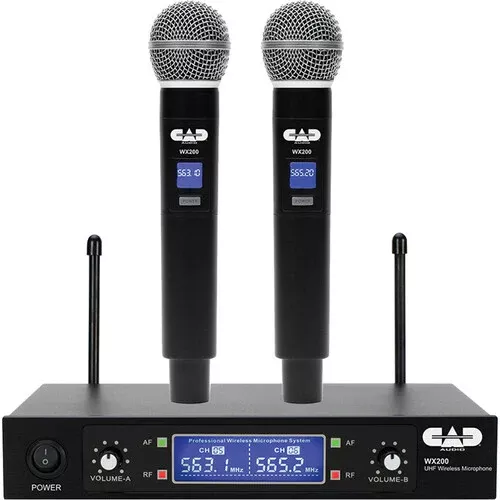 CAD WX200 2-Person Wireless Fixed-Frequency Handheld Microphone System