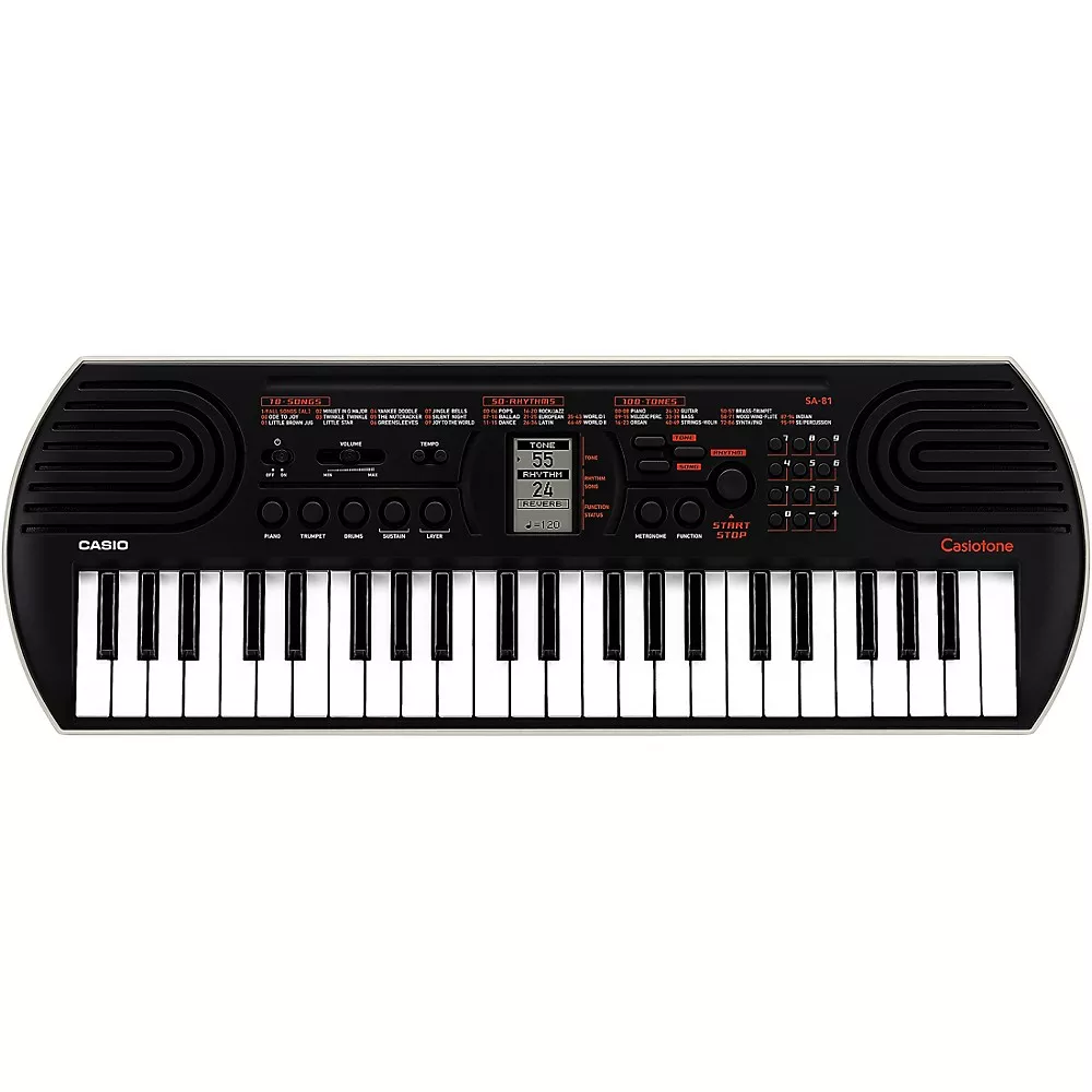 Casio SA-81 44-Key Mini Portable Keyboard, Black