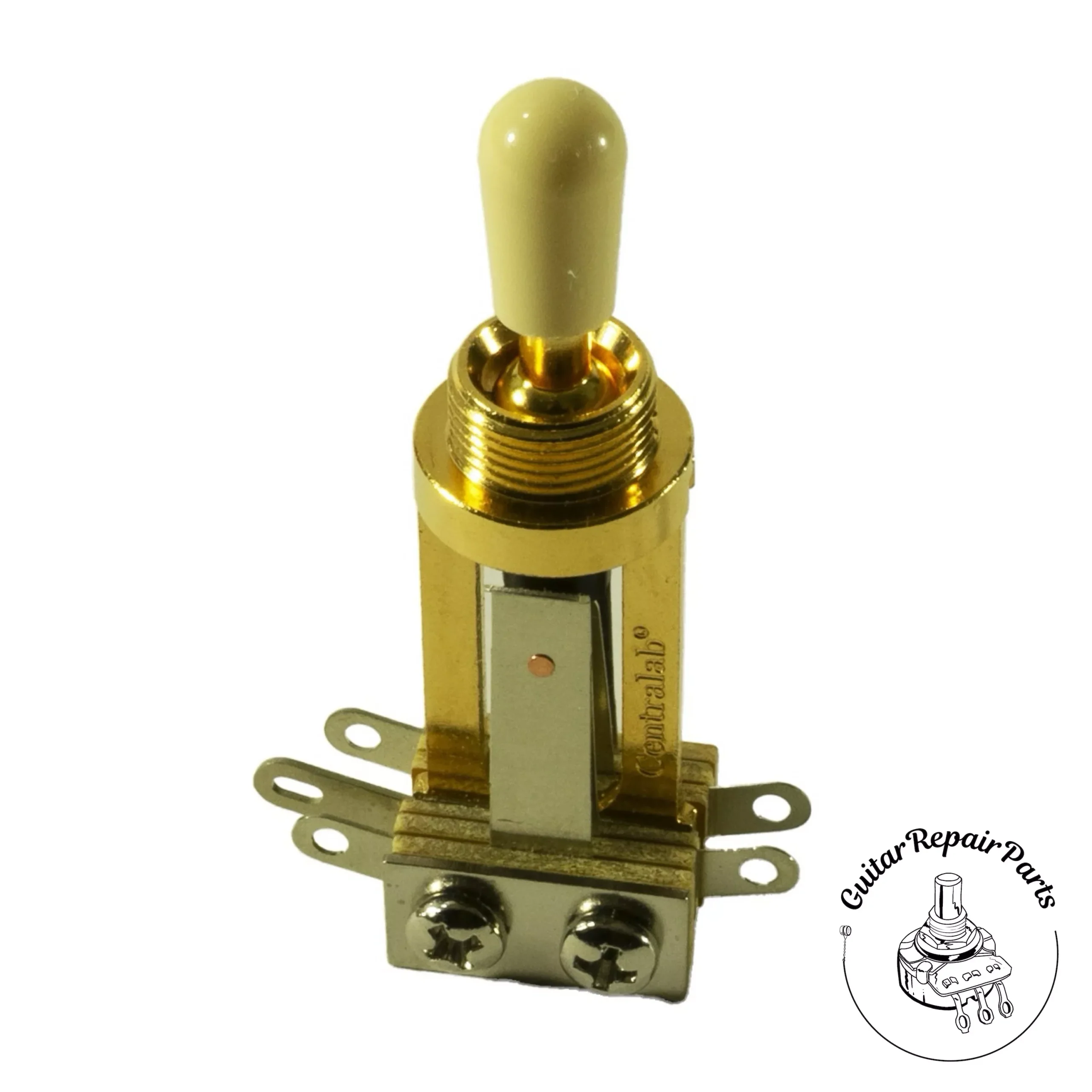 Centralab 3 Position Pickup Selector Toggle Switch, Long Frame, Tall – Gold