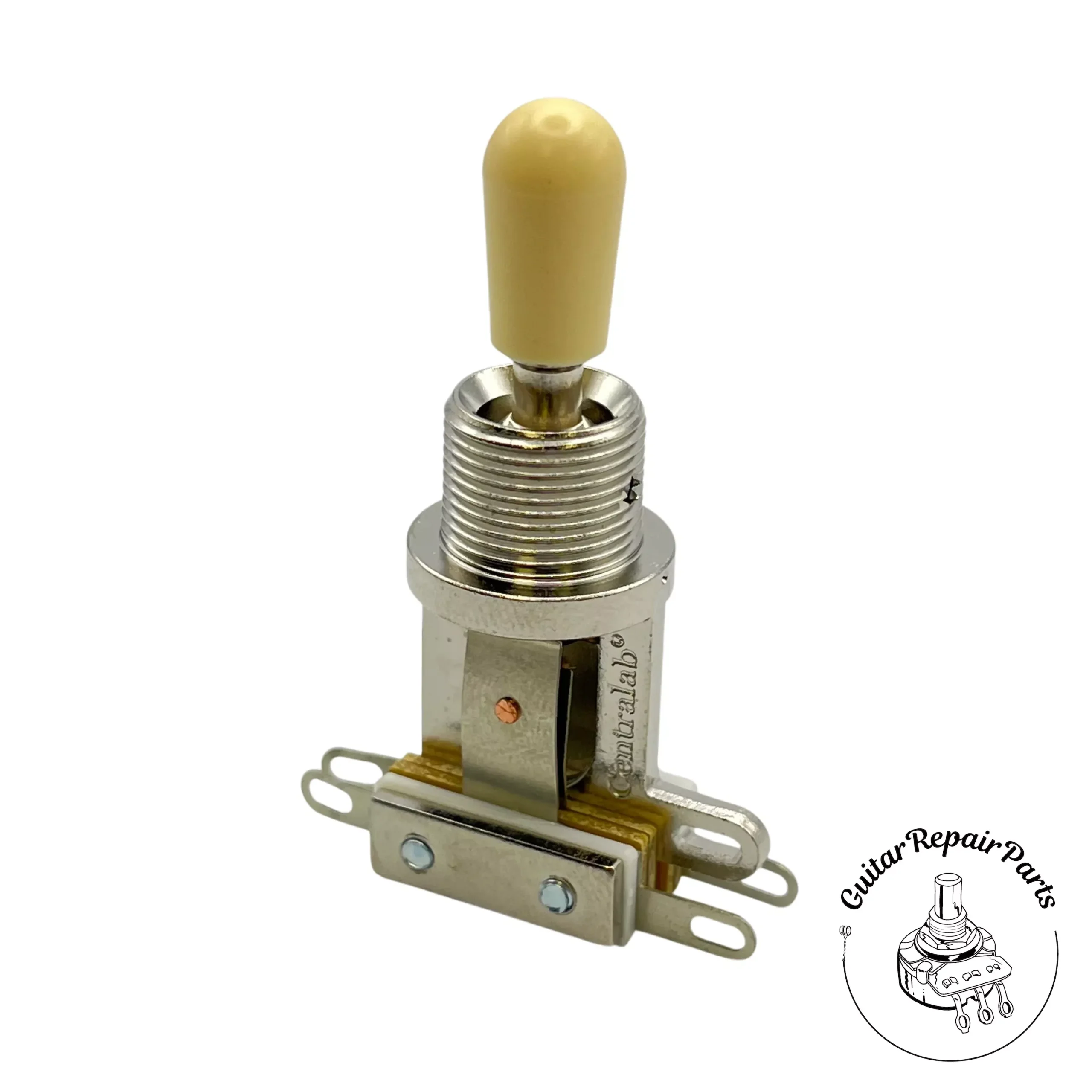 Centralab 3 Position Pickup Selector Toggle Switch, Short Frame – Nickel