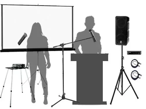 Corporate Small Emcee and Shared Wireless with Projector