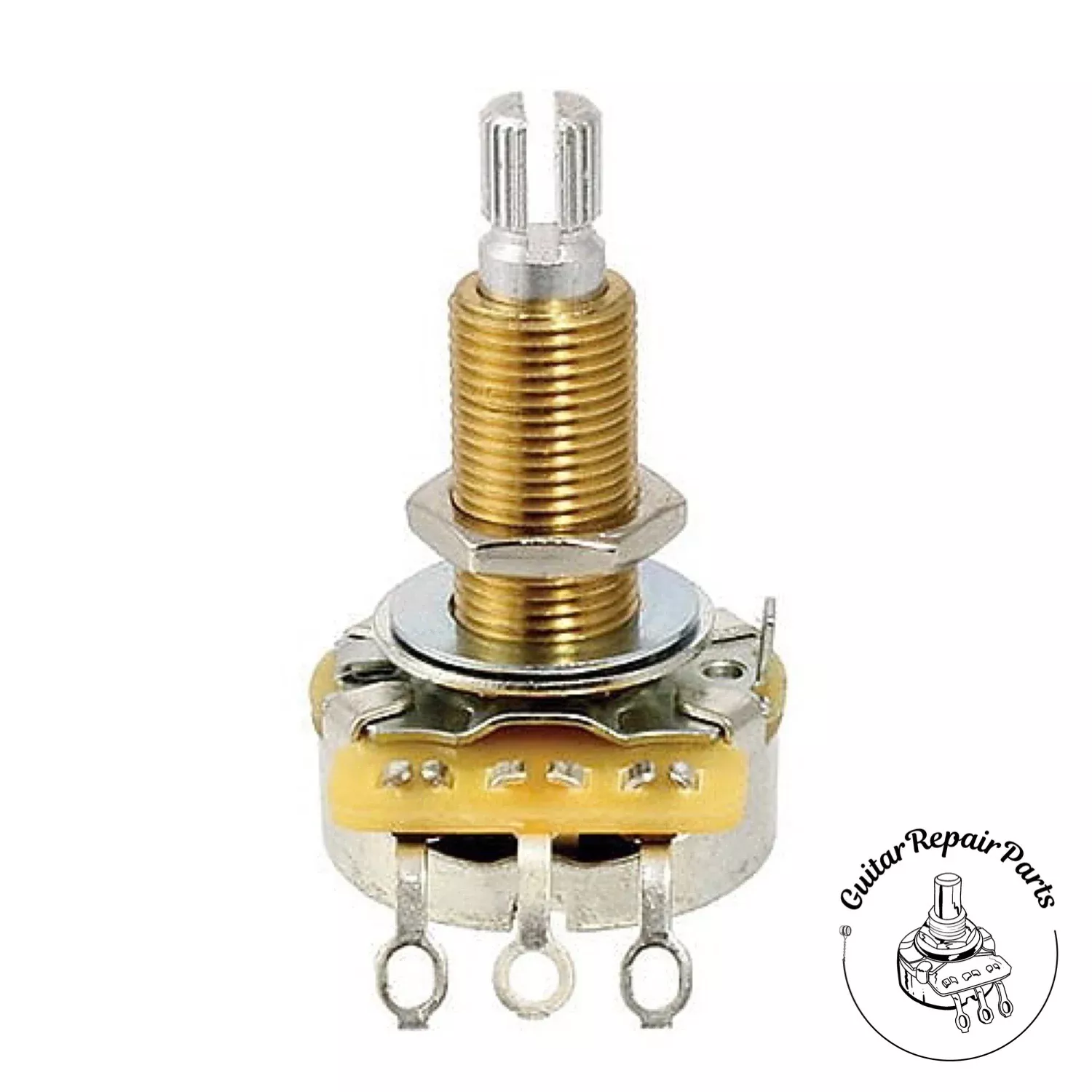 CTS 500K Potentiometer, Audio Taper, 3/4″ Bushing, Split-Shaft