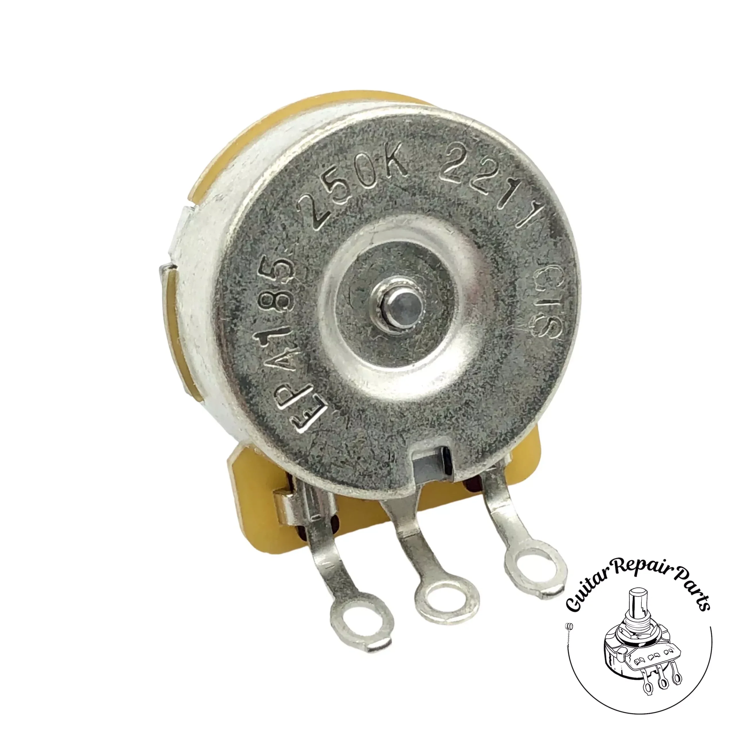 CTS No-Load 250K Potentiometer, Dimpled, 3/8″ Bushing, Split-Shaft