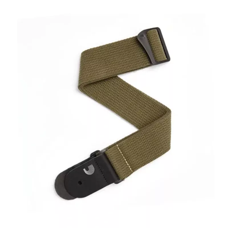 D’Addario 50CT02 50mm Cotton Guitar Strap, Army