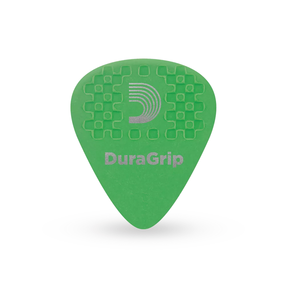 D’Addario 7DGN4-10 Duragrip Guitar Picks – Green/Medium