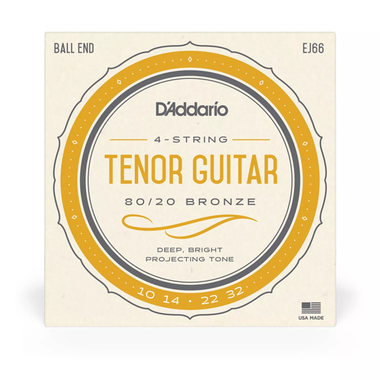 D'Addario 80/20 Bronze 4-String Tenor Guitar Strings