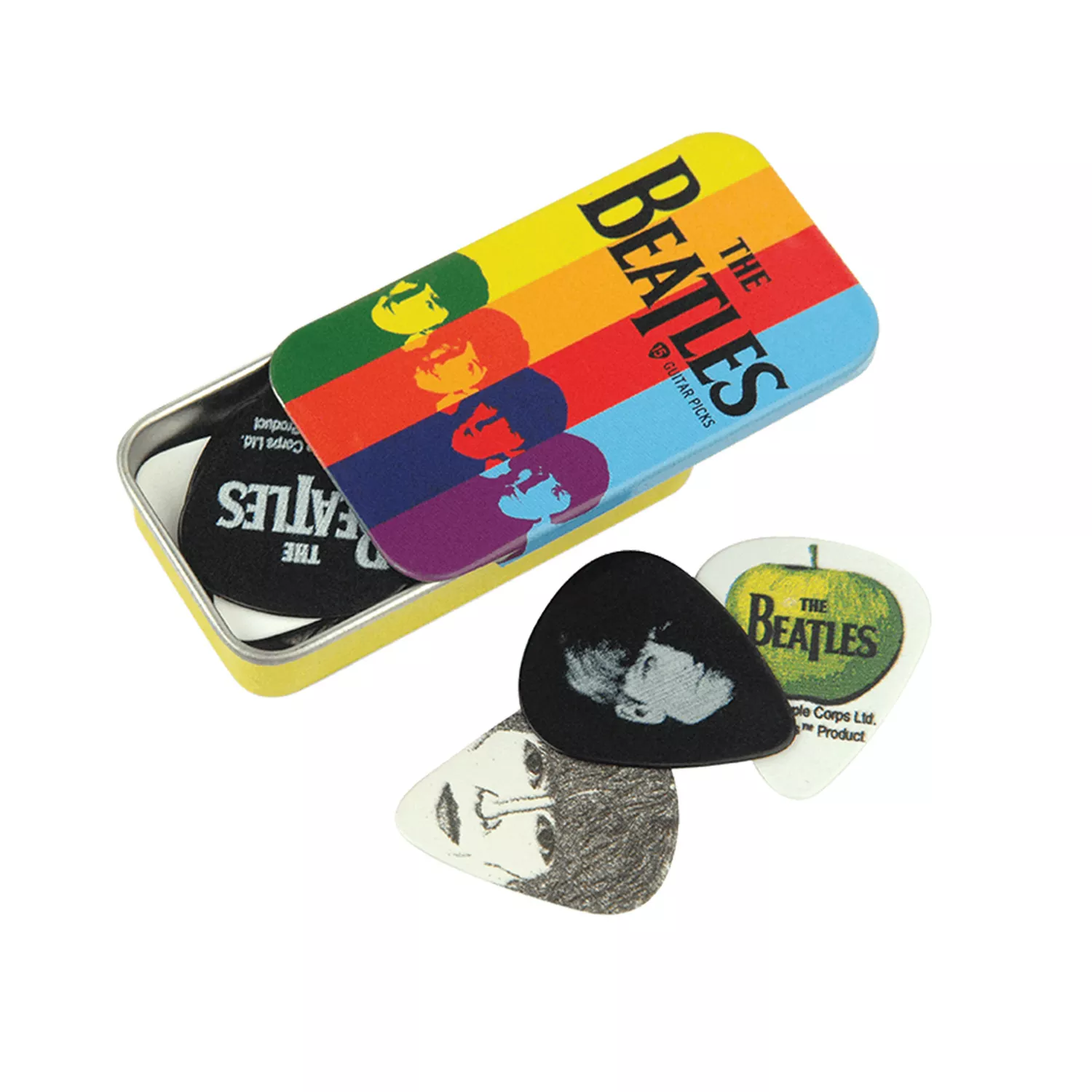 D'Addario The Beatles Guitar Pick Tin, Stripes