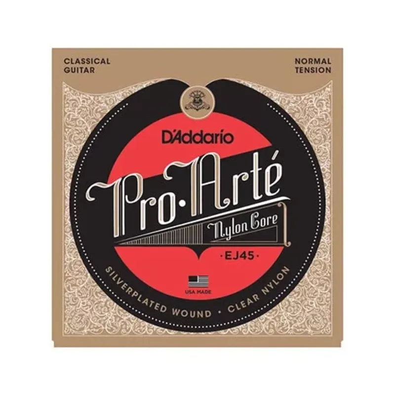D’Addario EJ45 Pro-Arte Nylon Classical Guitar Strings, Normal Tension