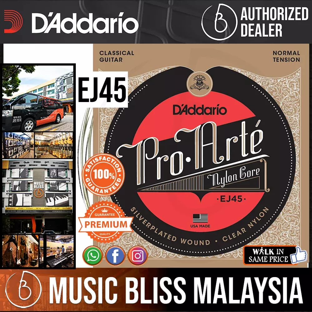 D'Addario EJ45 Pro-Arte Nylon Classical Strings, Normal Tension
