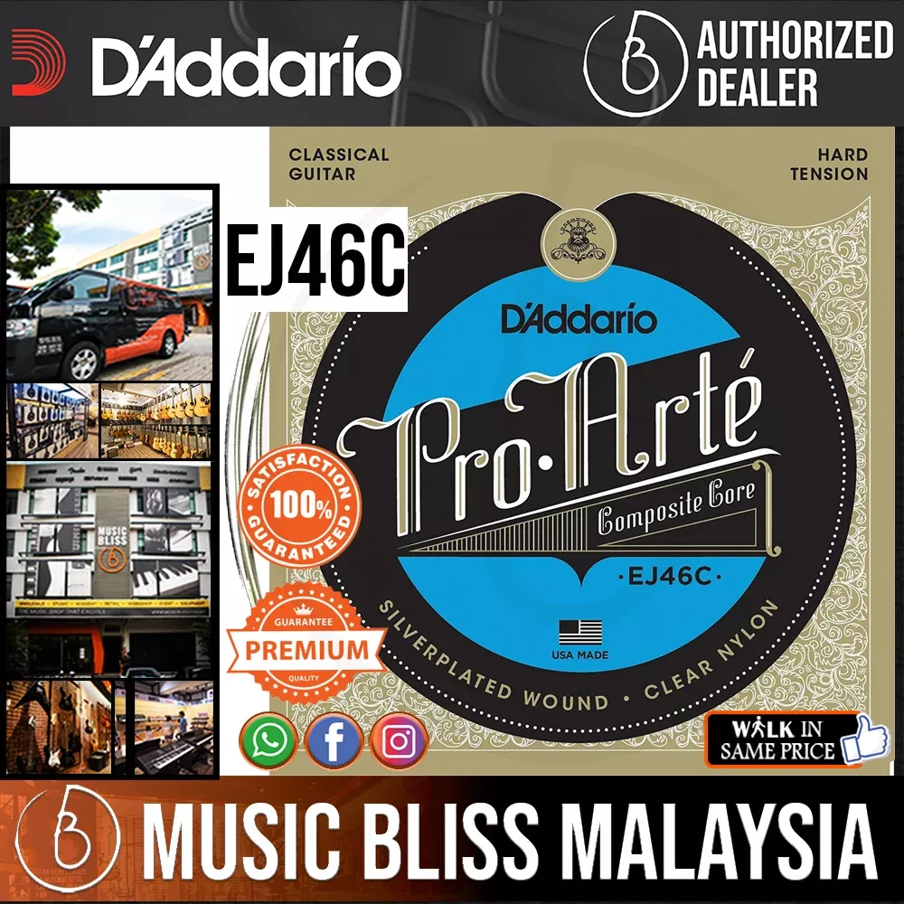 D'Addario EJ46C Pro-Arte Composite Classical Strings, Hard Tension