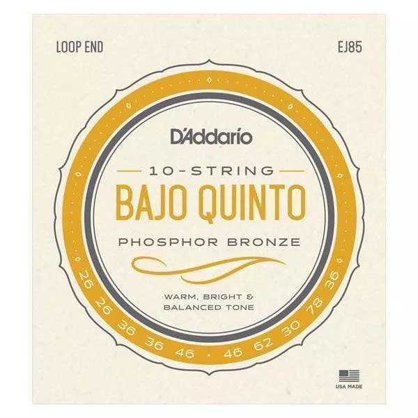 D’Addario EJ85 Bajo Quinto Strings
