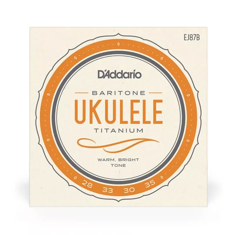 D’Addario EJ87B Titanium Ukulele Strings, Baritone