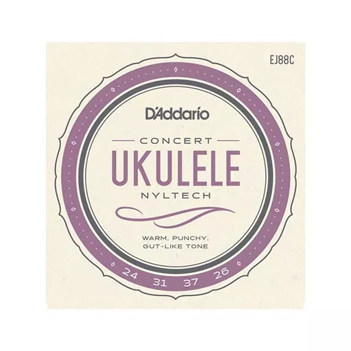 D'Addario EJ88C Nyltech Ukulele Strings, Concert
