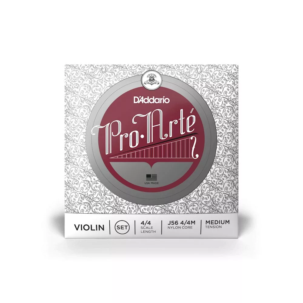 D'Addario J56 Pro Arte Violin String Set Med Tension