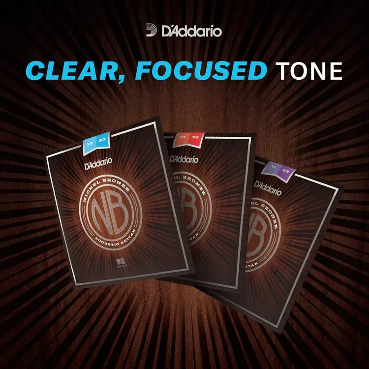 D'Addario Nickel Bronze Acoustic Guitar Strings