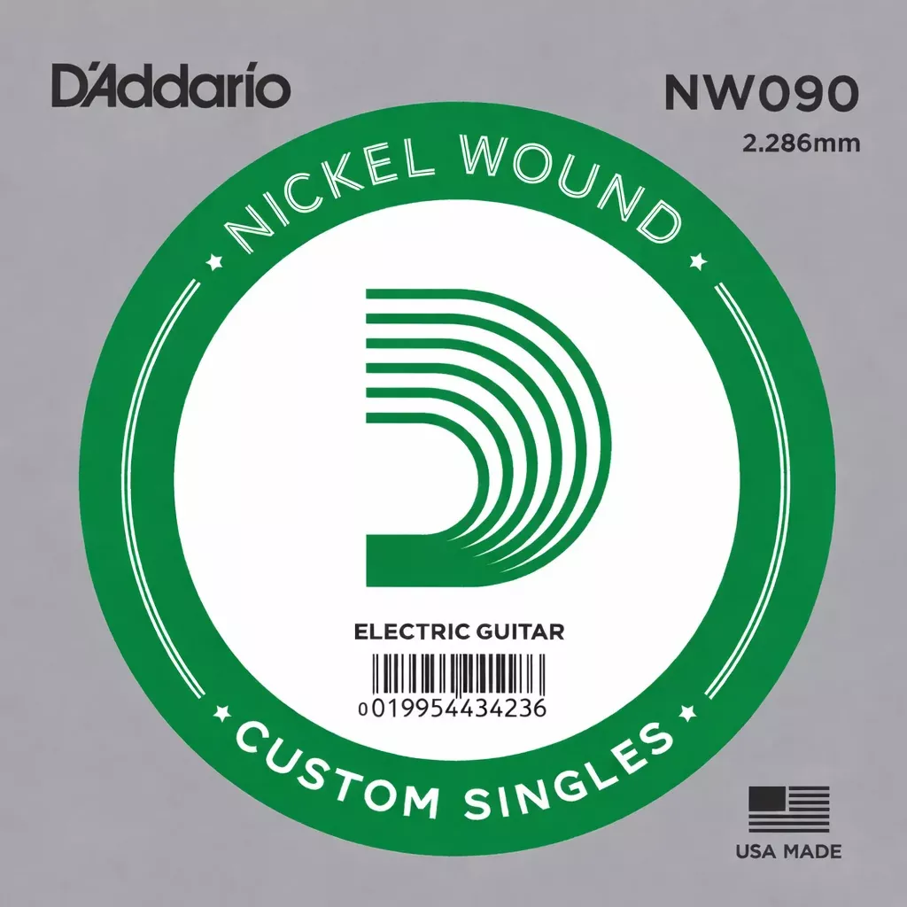 D’Addario NW090 Nickel Wound Electric Guitar Single String .090″