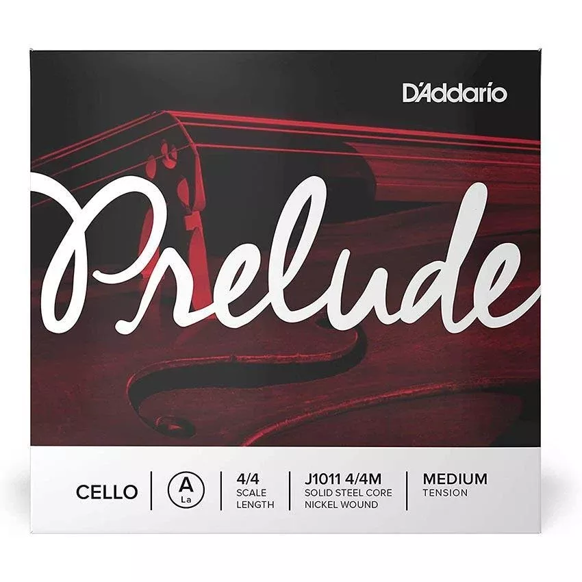 D’addario Prelude Cello Single A String, 4/4 Scale, Medium Tension